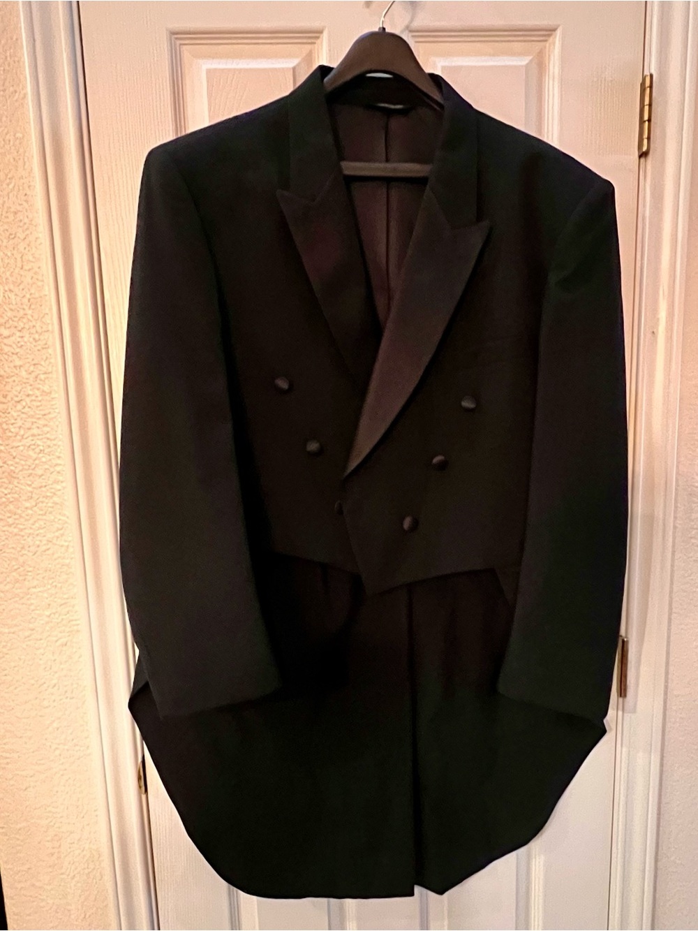Neil Allyn Classic Black Double-Breasted Tailcoat Tuxedo Jacket